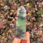 Green & Purple Fluorite Tower