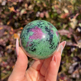 Ruby Zoisite Sphere A