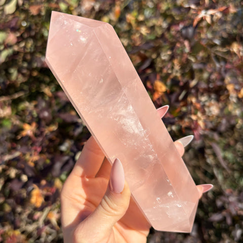 Rose Quartz Double Terminated Wand