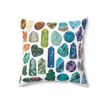 Assorted Crystals Pillow 14"x14"