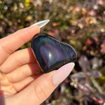 Rainbow Obsidian Hearts