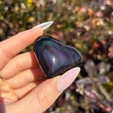 Rainbow Obsidian Hearts