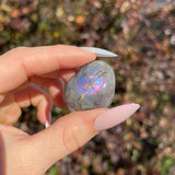 Pink & Purple Sunset Labradorite Mini Hearts