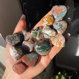 High Quality Mini Ocean Jasper Hearts