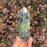 Green & Purple Fluorite Tower