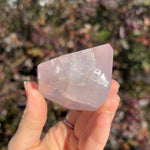 Rose Quartz Faceted Freeform