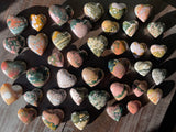 High Quality Mini Ocean Jasper Hearts