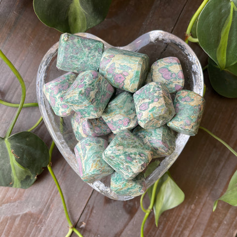 Ruby in Fuchsite Tumbled Stones