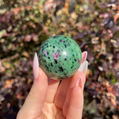 Ruby Zoisite Sphere D