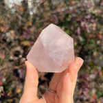 Rose Quartz Faceted Freeform