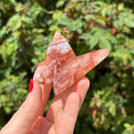 Fire Quartz Butterfly Carving