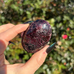 Gemmy Garnet Palm Stone B