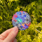 Holographic Mandala Stickers