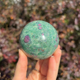 Ruby in Fuchsite Sphere