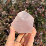 Rose Quartz Faceted Freeform