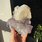 Amethyst Cluster with Calcite