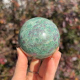 Ruby in Fuchsite Sphere