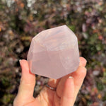 Rose Quartz Faceted Freeform