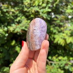 Amethyst Agate Palm Stone F