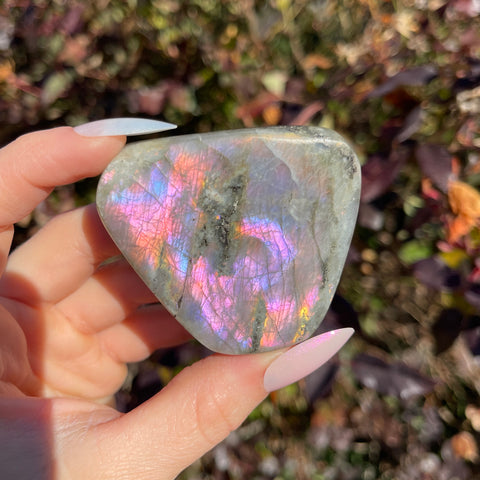 Pink & Purple Labradorite Freeform D