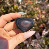 Rainbow Obsidian Hearts