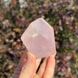 Rose Quartz Faceted Freeform