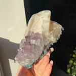 Amethyst Cluster with Calcite