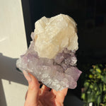 Amethyst Cluster with Calcite