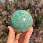 Ruby in Fuchsite Sphere