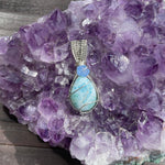 Larimar Flower Pendant