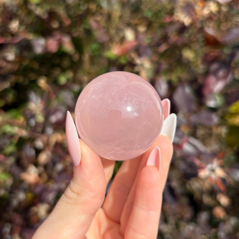 Star Rose Quartz Sphere E