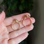 Sunstone/ Peach Moonstone Wire Wrapped Ring