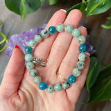 Kiwi Jasper & Apatite Bracelet