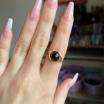 Obsidian Wire Wrapped Ring