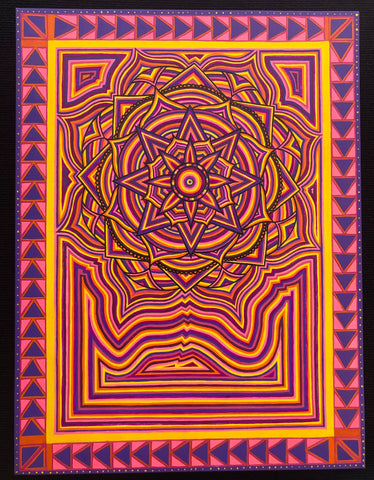 Sunset Mandala Original Painting