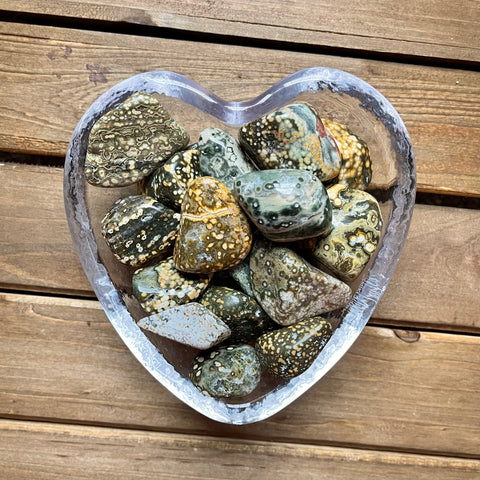 ocean jasper crystal tumbled stones