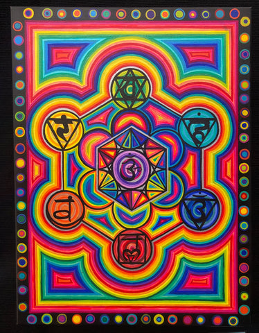 Chakras Metatron Original Painting