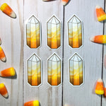 Candy Corn Crystal Sticker