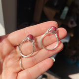 Thulite Wire Wrapped Ring