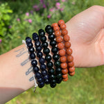 Faceted Goldstone Bracelets