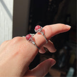 Thulite Wire Wrapped Ring