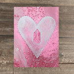 Rose Quartz Crystal Art Prints