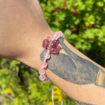 Pink Fluorite Sandshrew Bracelet